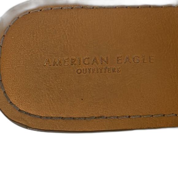 American Eagle Matisse Brown Tan Leopard Print Sandals Women Slides Size 7.5 - Picture 3 of 5